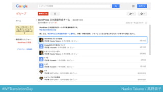 #WPTranslationDay Naoko Takano / 高野直子
 