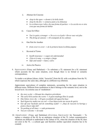 Translation procedures | PDF