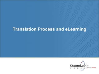Translation Process and eLearning 