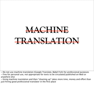 Making the Web Multilingual