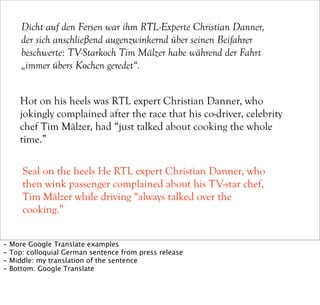 Making the Web Multilingual