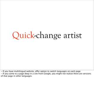 Making the Web Multilingual