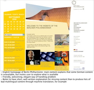 Making the Web Multilingual