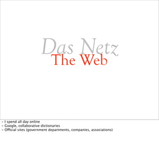 Making the Web Multilingual