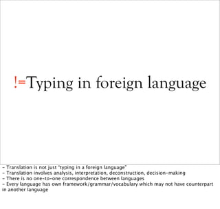 Making the Web Multilingual