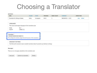 Choosing a Translator
 