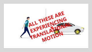 ALL THESE ARE
EXPERIENCING
TRANSLATIONAL
MOTION
 