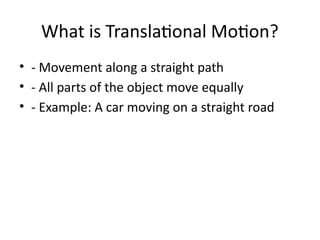 Translational_Motion_Lesson-physics-grade 11 | PPTX