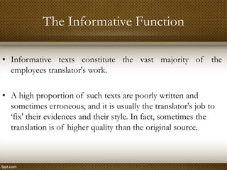 Translation and Language Functions | PPT