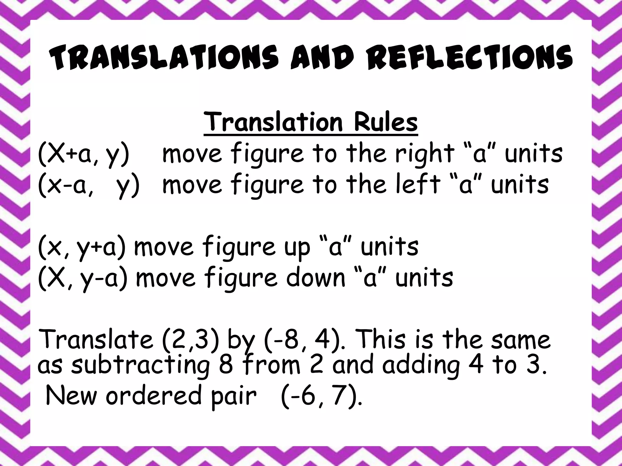 Translation and rotations | PPTX