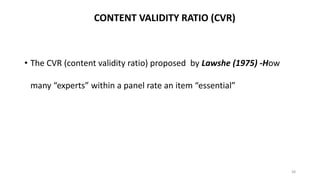 Translation and validation of a questionnaire seminar | PPTX