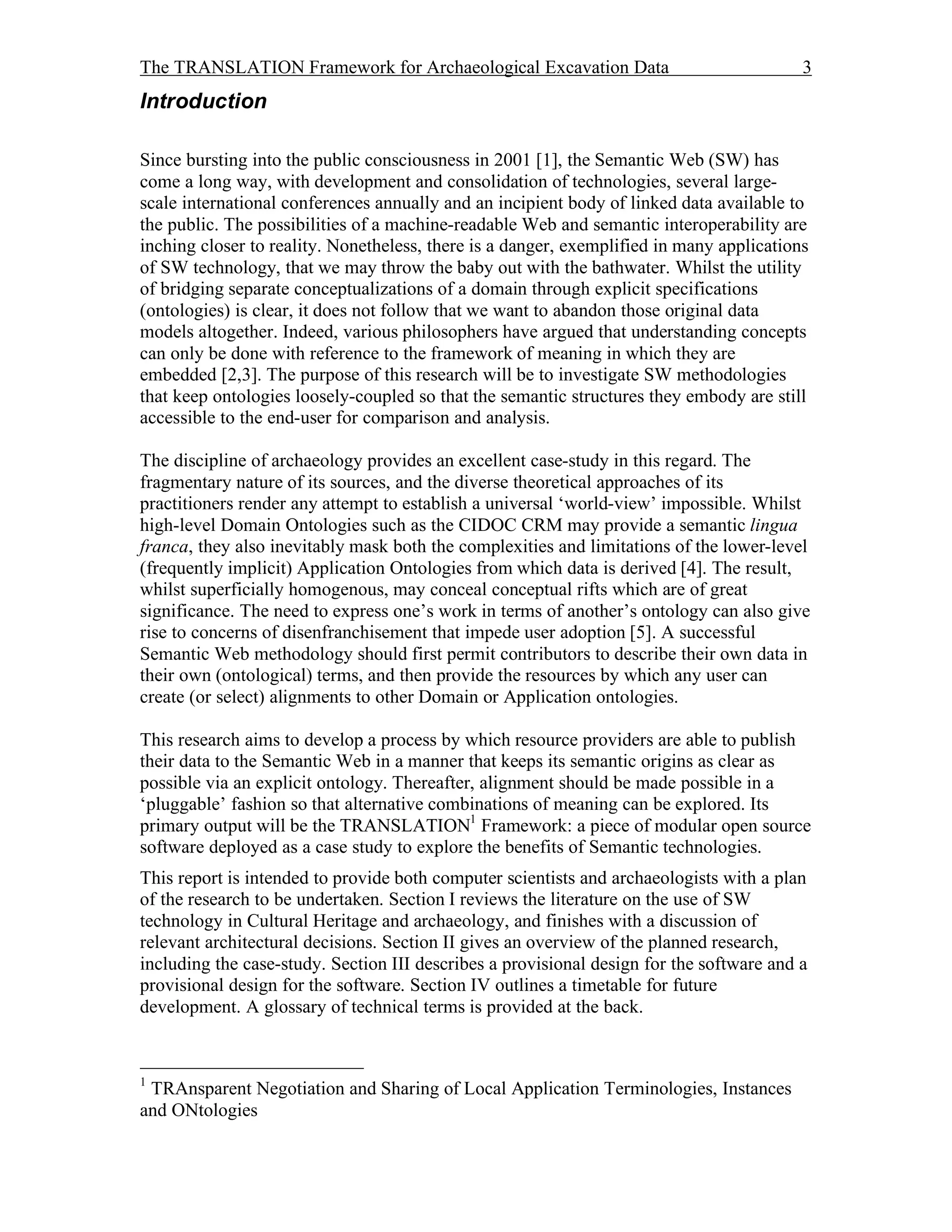 Translationframework