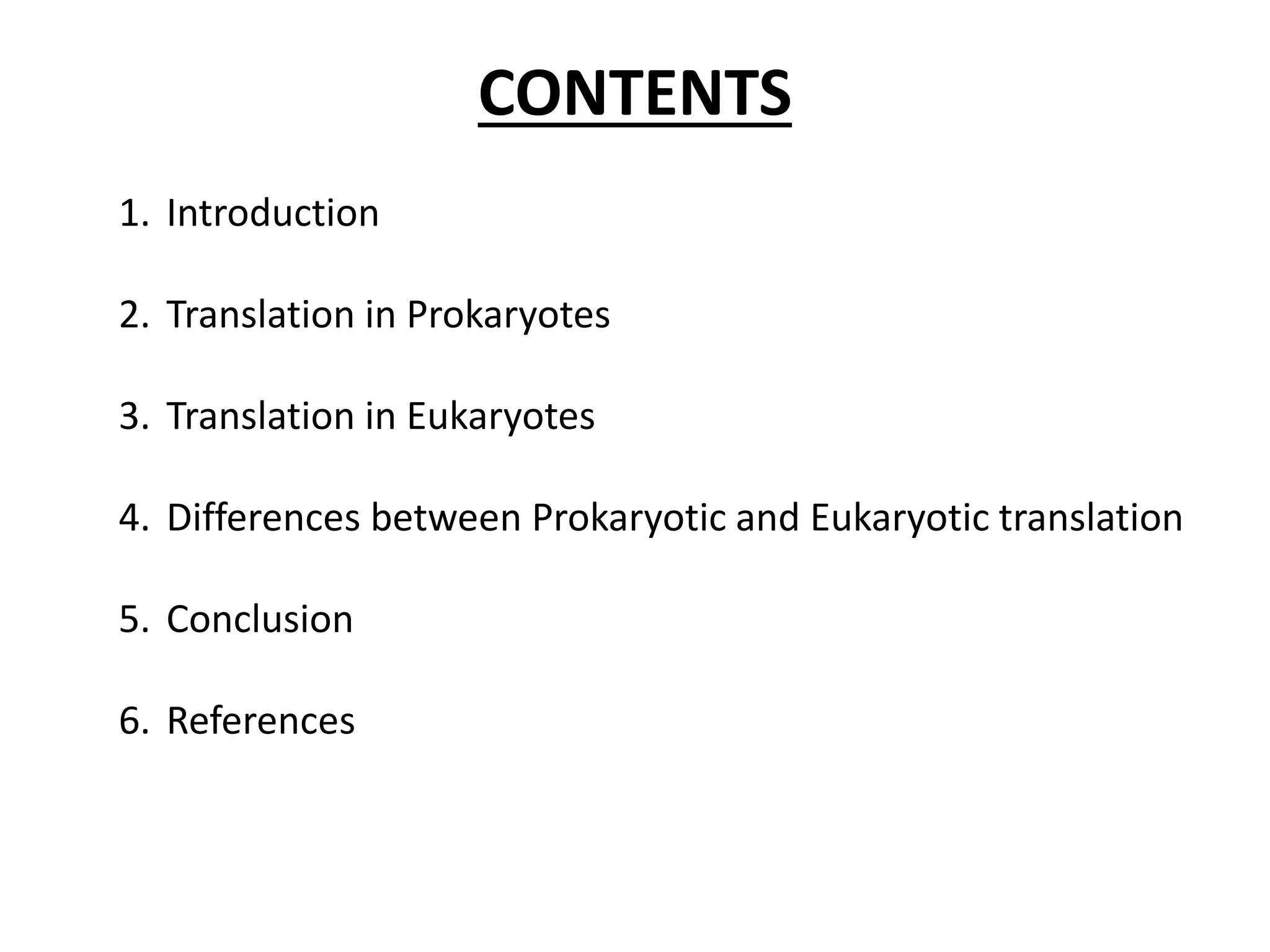 Translation in prokaryotes and eukaryotes | PPTX