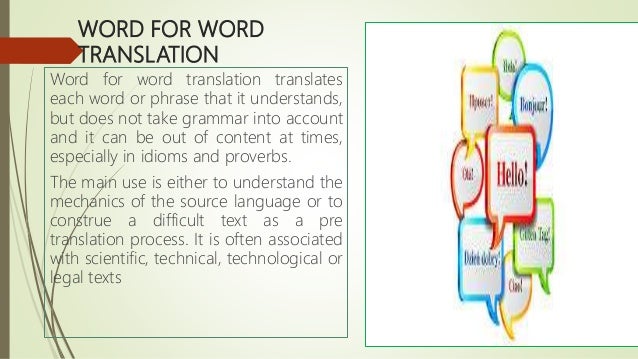 word for word translation