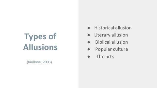 types of allusions