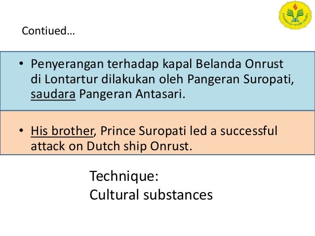 Translation of indonesian cultural aspects into english Translation of indonesian cultural aspects into english