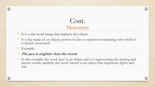 Metonym Translation of metaphor | PPTX