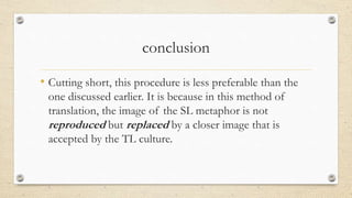 Translation of metaphor | PPTX