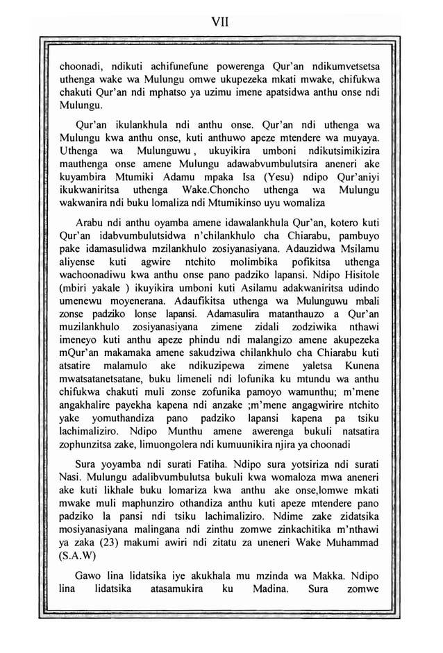 Translation Of The Meaning Of The Holy Quran In Chichewa PDF translation-of-the-meaning-of-the-holy-quran-in-chichewa-pdf