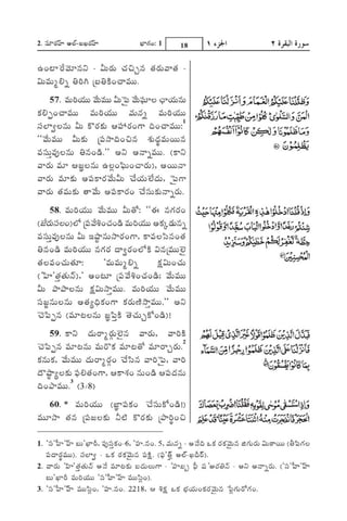 Translation of the Meanings of The Noble Quran in the Telugu Language | PDF