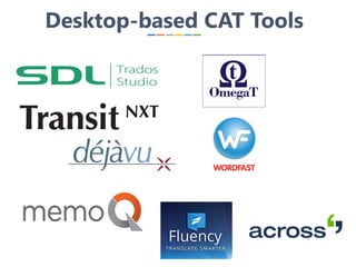 Desktop-based CAT Tools
 