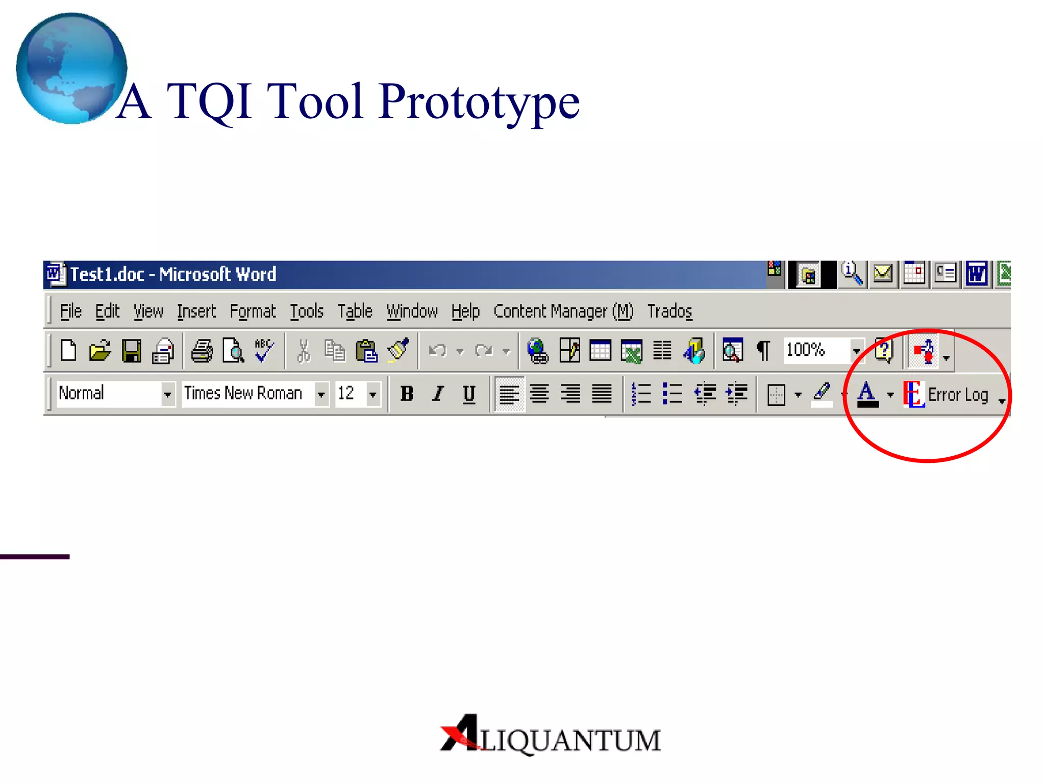 A TQI Tool Prototype 