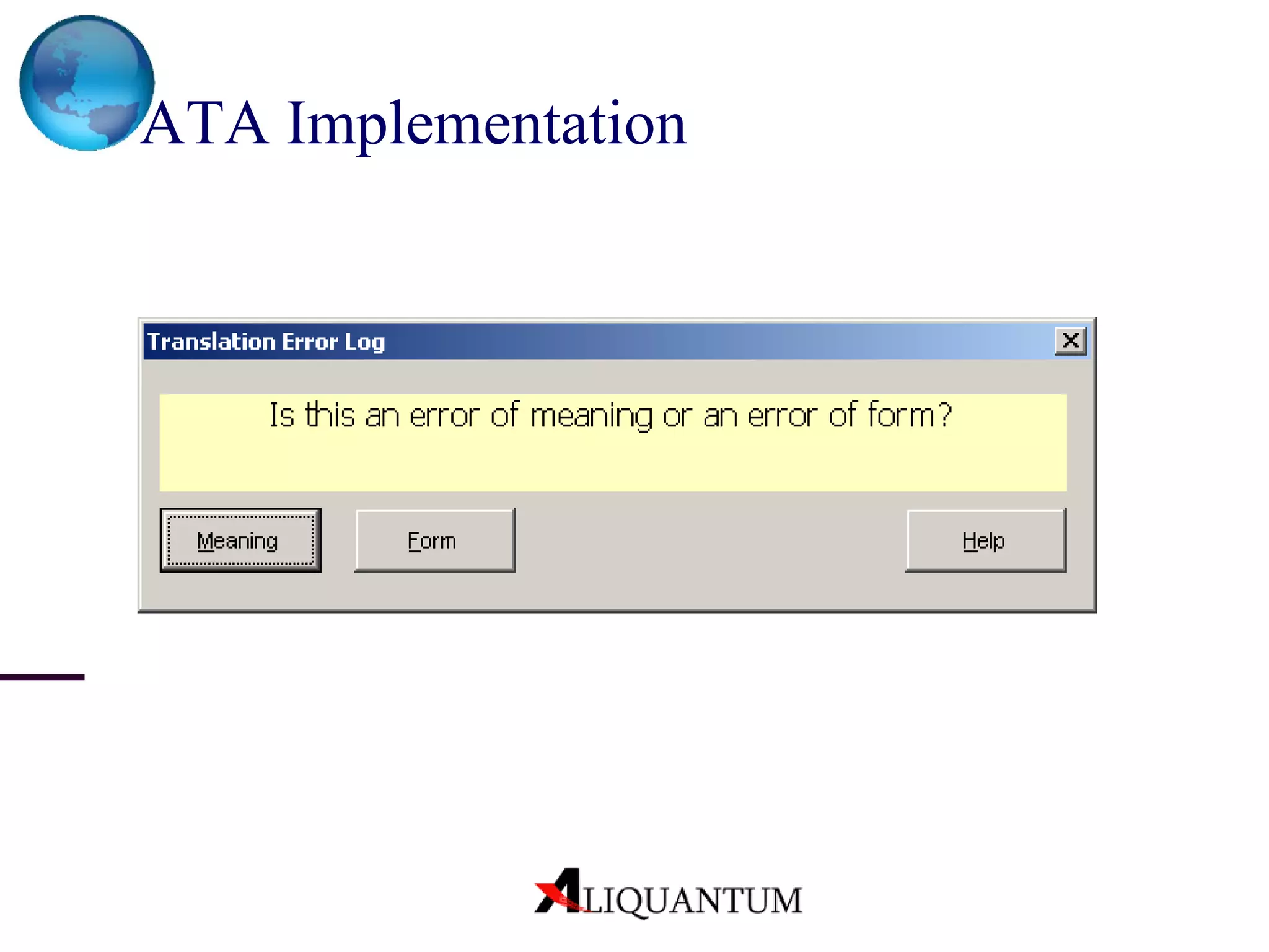 ATA Implementation 