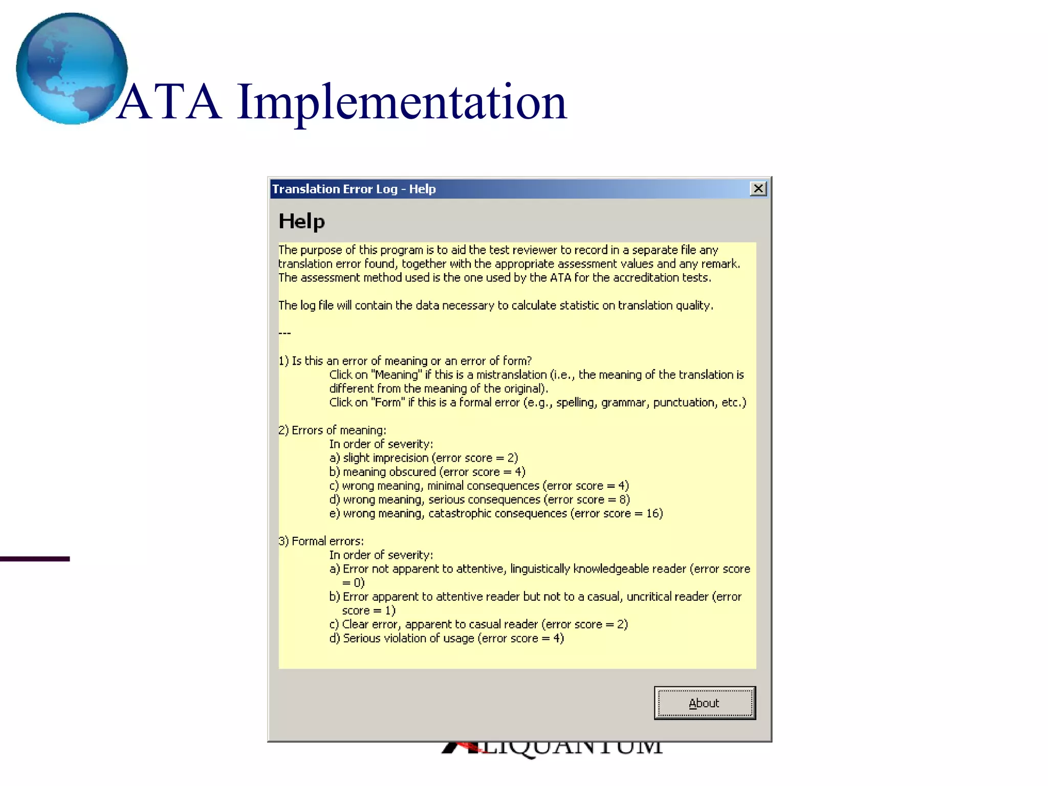 ATA Implementation 