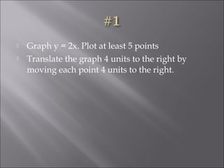 Translations of linear functions | PPT