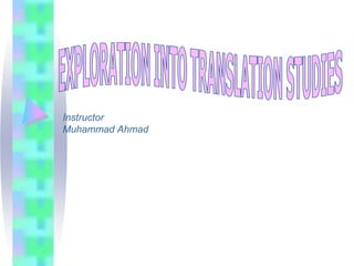 Instructor
Muhammad Ahmad
 
