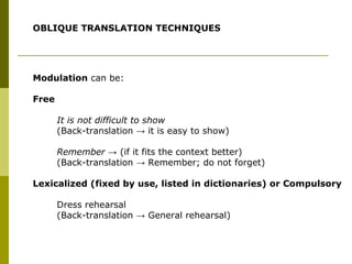 Translation techniques presentation | PPT
