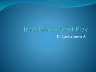 Dr Ayesha Anwer Ali
 