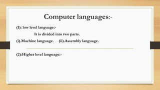 Translators(compiler assembler interpretor). | PPTX