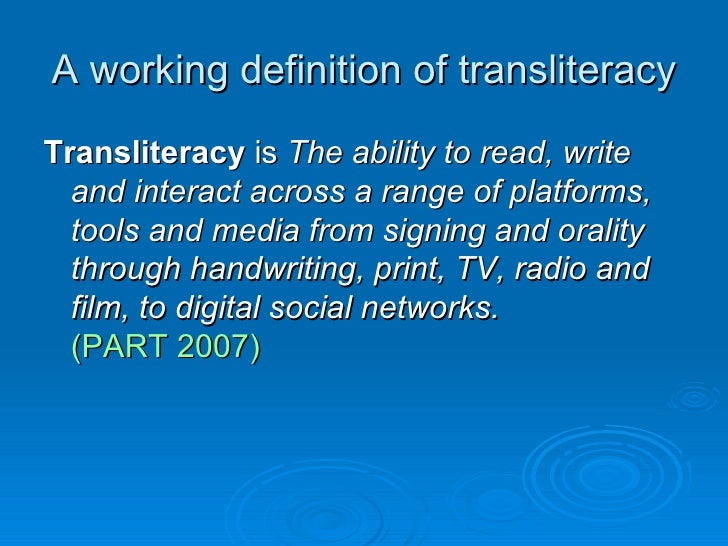 transliteration meaning example
