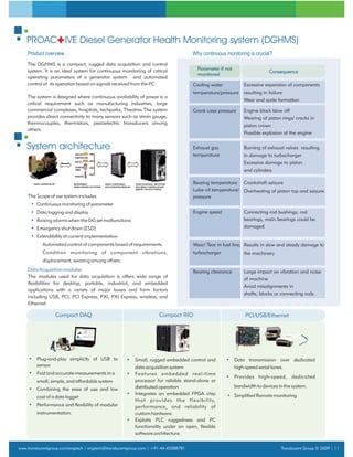 Translucent ETS Diesel Generator Health Monitoring System