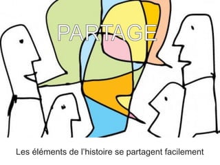 Les éléments de l’histoire se partagent facilement

 