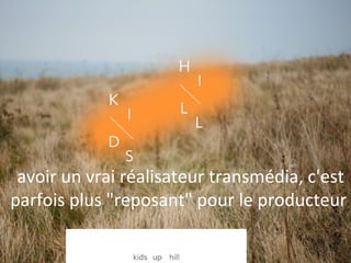 avoir un vrai réalisateur transmédia, c'est
parfois plus "reposant" pour le producteur

 