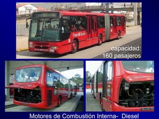 Motores de Combustión Interna- Diesel
capacidad:
160 pasajeros
 