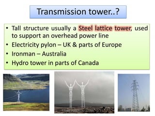 Pylon Height Transmisiion line design concept | PPTX
