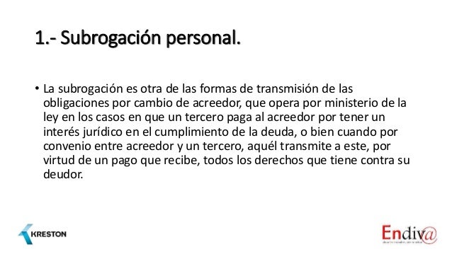 Transmisión de las obligaciones