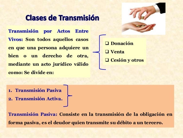 Transmisión de las obligaciones