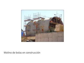 Molino de bolas en construcción
 