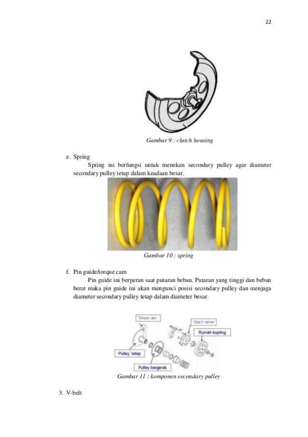 Transmisi Otomatis Sepeda Motor ( CVT )