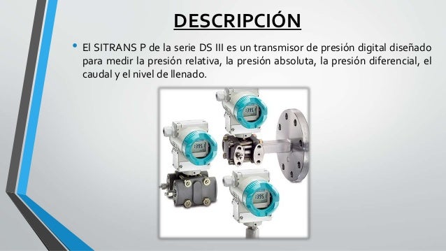 Transmisor de presión SITRANS P SIEMENS