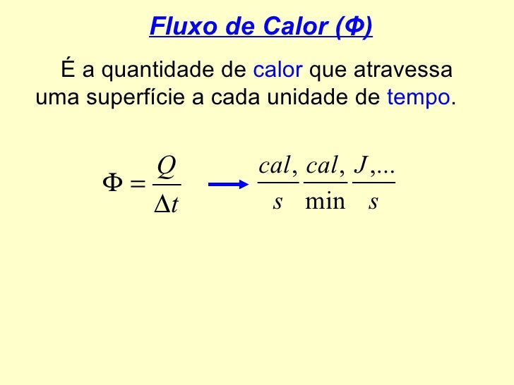 Taxa De Transferência De Calor Formula