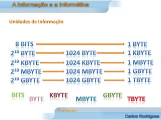 Unidades de Informação
 
