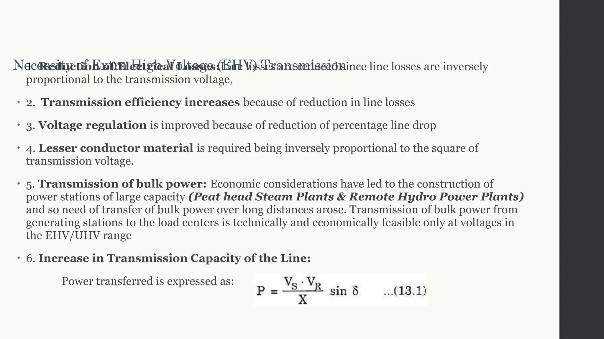 Transmission and distribution Typical outline of an ac transmission and ...