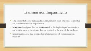 Transmission impairments PPTX