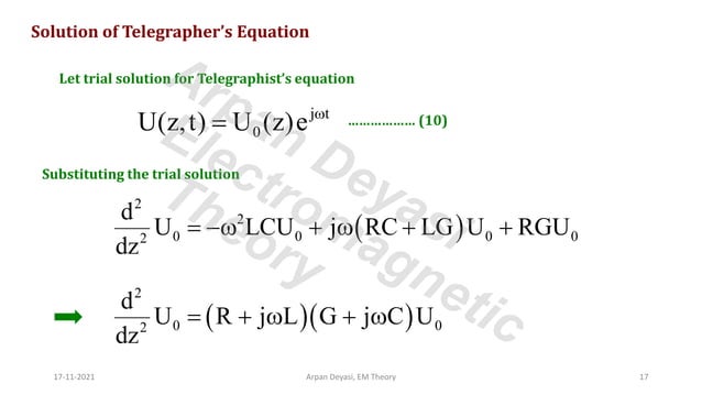 Telegrapher's Equation | PDF | Physics | Science