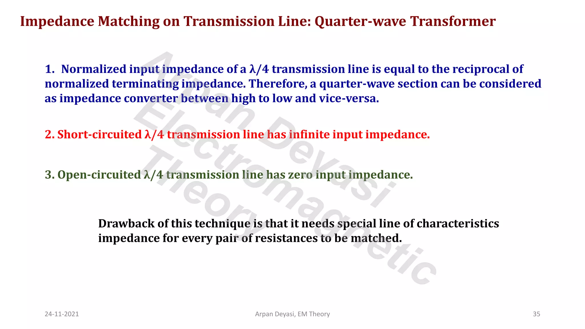 Impedance in transmission line | PDF